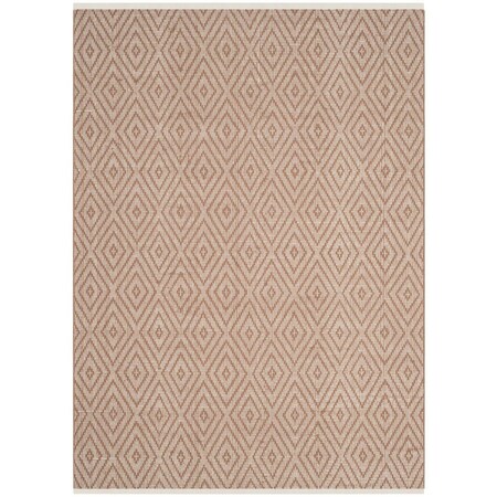 Safavieh 5 x 8 ft. Montauk Hand Woven Medium Rectangular Area Rug, Beige and Ivory MTK811E-5